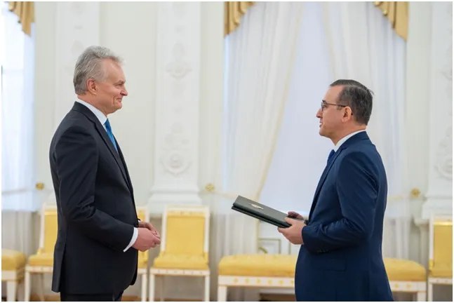 Ambassador of Uzbekistan presented his credentials to the President of Lithuania